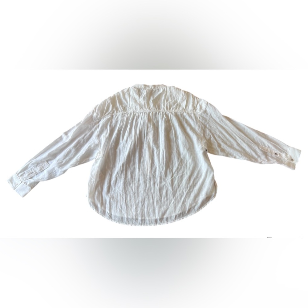 Anthropologie Pilcro Women's White Button Long Sleeve Blouse Summer Fall Size S - Picture 3 of 12